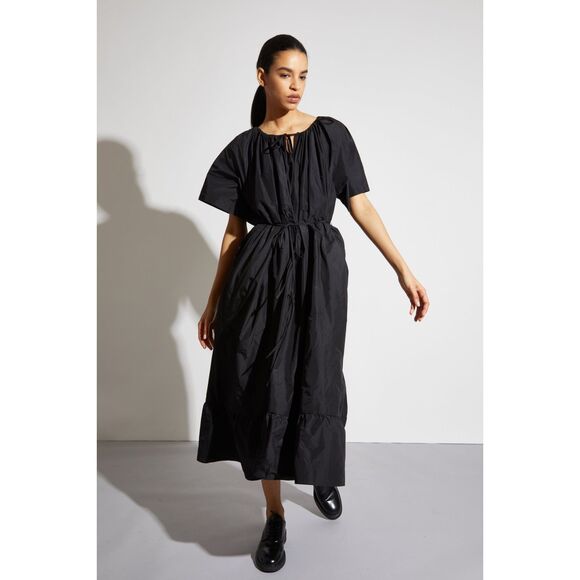 SAINTART Sierra Taffeta Belted Midi Dress‎ Sz Small - Picture 1 of 6
